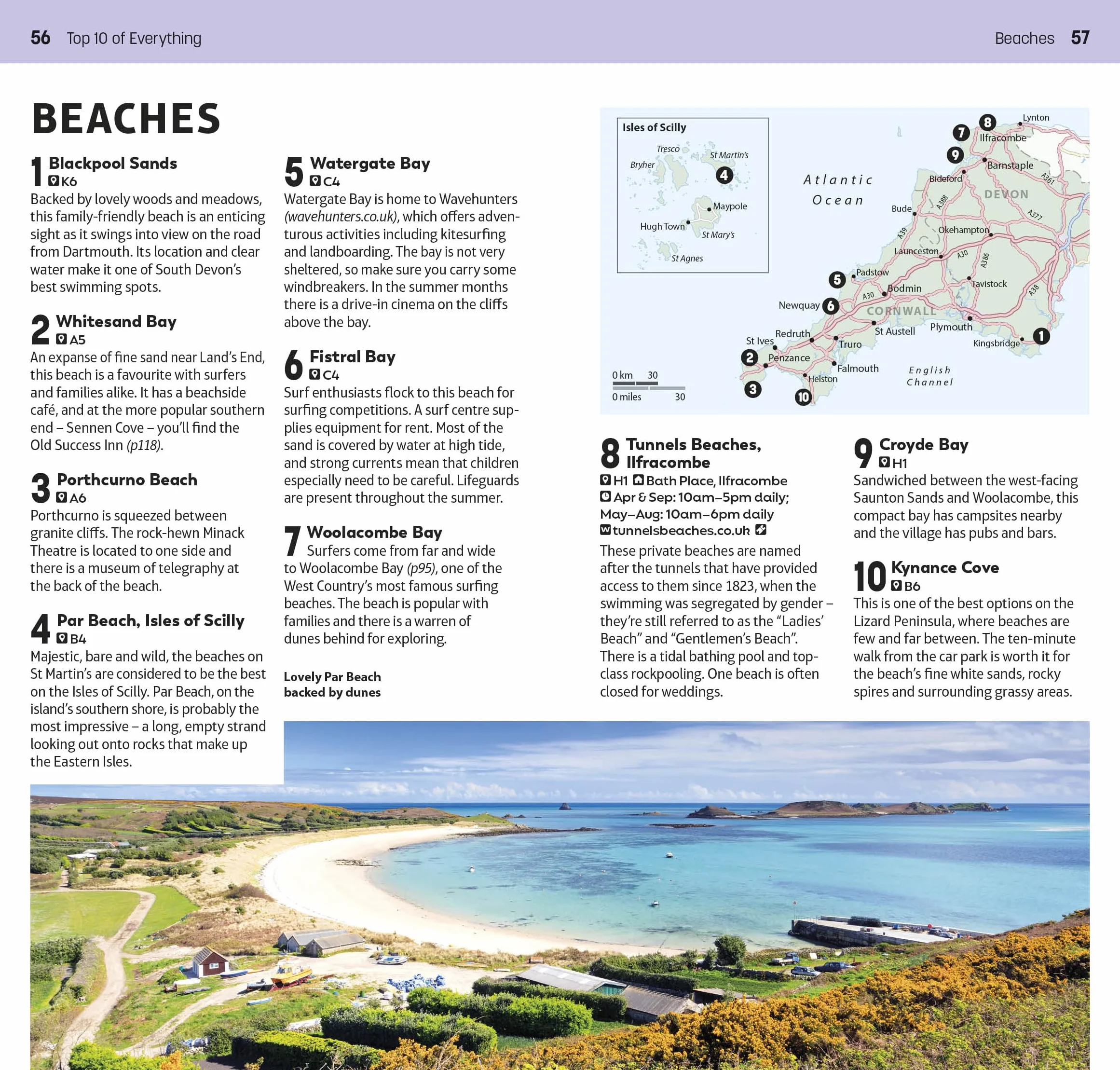 DK Top 10 Cornwall and Devon: Top 10 lists for your perfect trip, plus an all-weather folded map