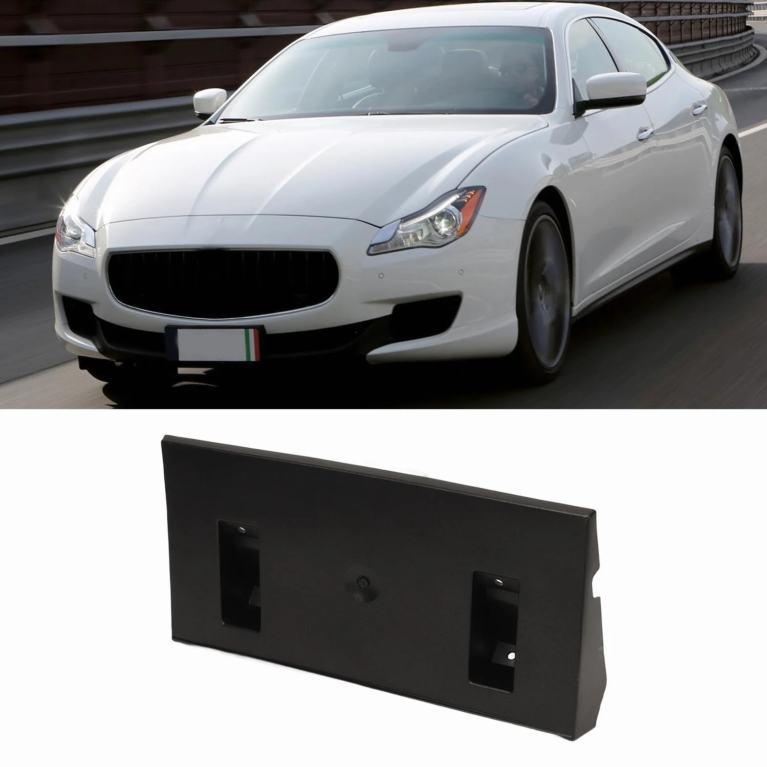 Przedni uchwyt tablicy rejestracyjnej Quattroporte M156 2013-2017 model nr 670015295