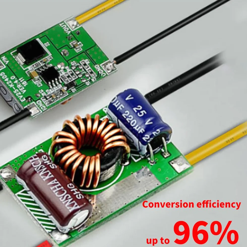 Konwerter Obniżający, Przetwornik Napięcia o Wysokiej Wydajności, Regulator Napięcia 12 V/24 V do 5 V 5 A, Przetwornice DC-DC do Samochodów Ciężarowych, Wydajność Konwersji do 96%