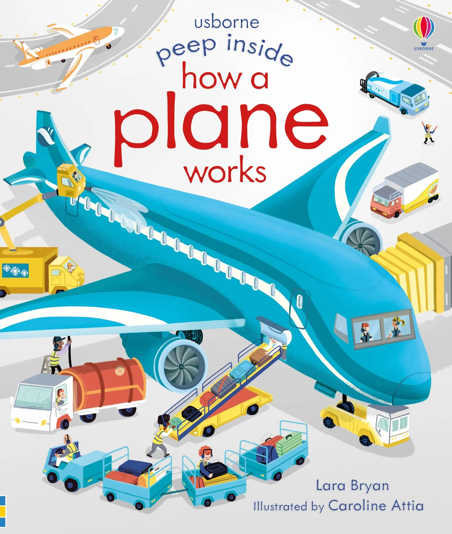 Peep Inside How a Plane Works (Board book)